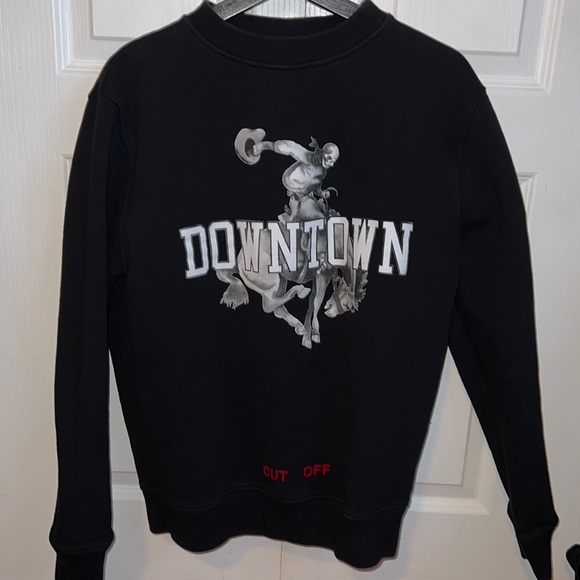 Off-White graphic print sweatshirt Downtown sweater pullover C/O Virgil Abloh - Picture 2 of 7